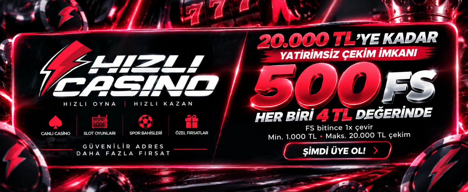 Hızlıcasino deneme bonusu kampanyası